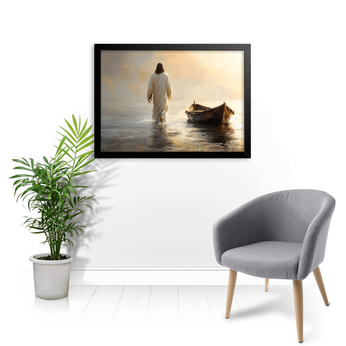 Quadro e poster Jesus Cristo sob o Mar - Quadrorama