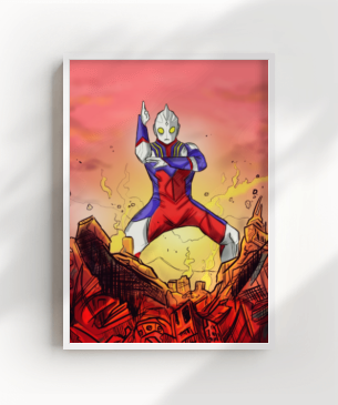 Quadro e poster Ultraman Tiga - Quadrorama