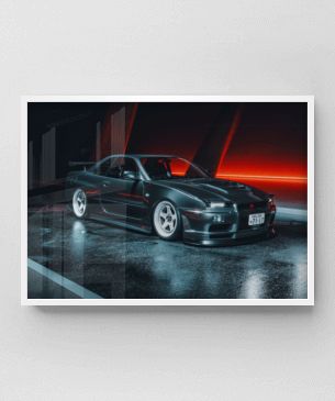 Quadro e poster Nissan Skyline GT-R R32 1991 - Quadrorama