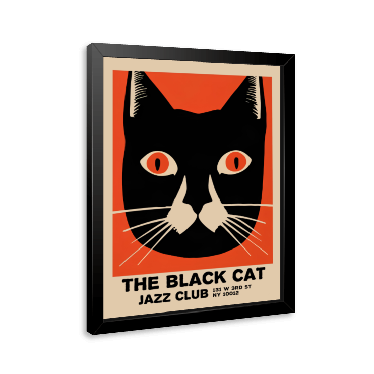 Quadro e poster The Black Cat Jazz Club - Quadrorama