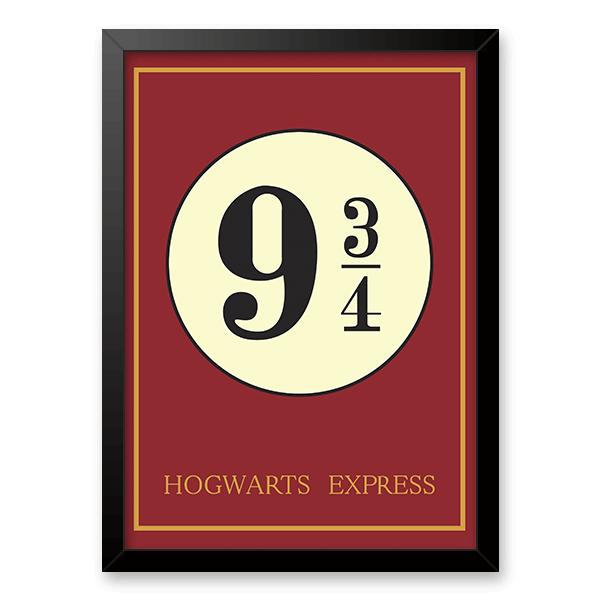 Quadro e poster Harry Potter plataforma 9 3/4 Hogwarts » - Quadrorama