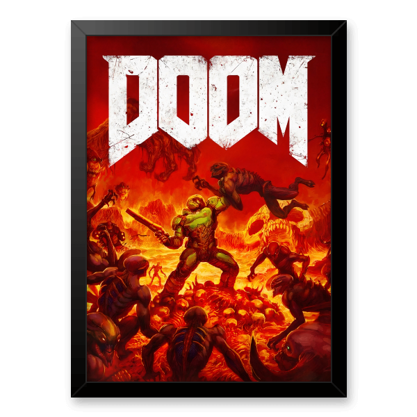 DOOM ETERNAL B2 ポスター Quadro e poster Doom Eternal - Quadrorama