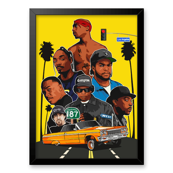 Quadro e poster Hip Hop Legends - Quadrorama