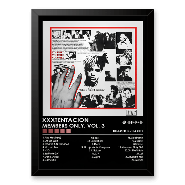 Quadro e poster XXXTENTACION - Members Only, Vol.3 - Quadrorama
